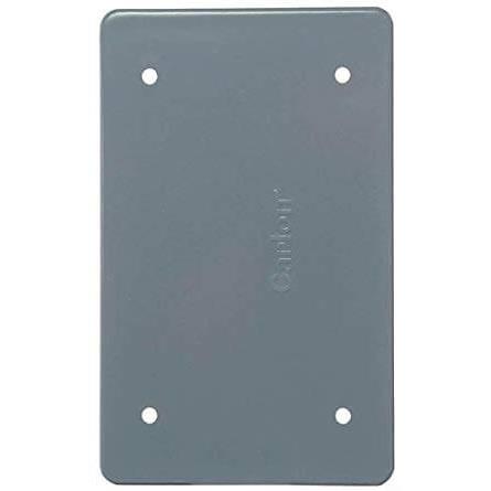 T & B Carlon Non-metallic Single-Gang Gray FS Box Cover, E980CN-CAR